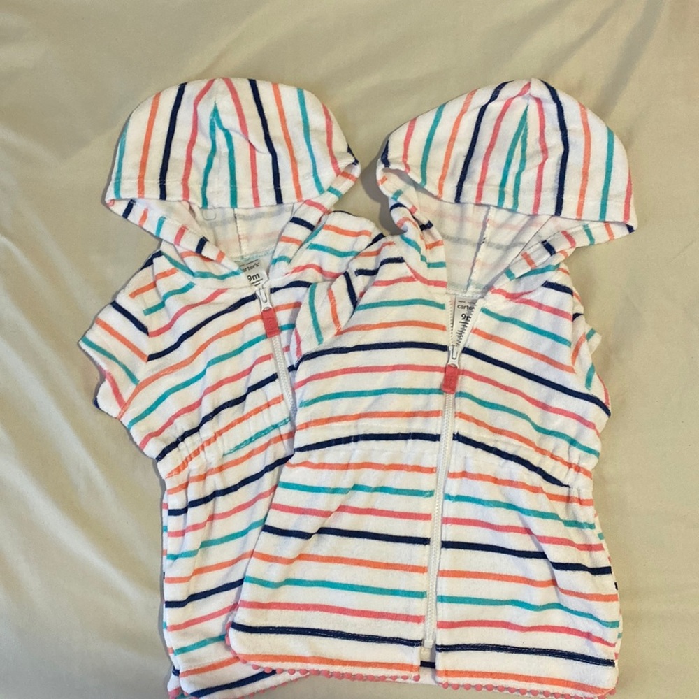 New Carter’s Terry Swim Cover Up. Great for Twins